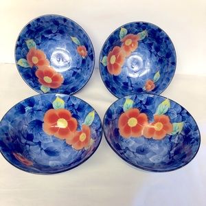 Set of 4 Chinese Porcelain Celadon bowls